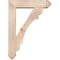 Ekena Millwork Olympic Arts and Crafts Smooth Bracket w/ Offset Brace, Douglas Fir, 7 1/2"W x 32"D x 44"H BKT0806X32X44OLY03SDF - alternate 3
